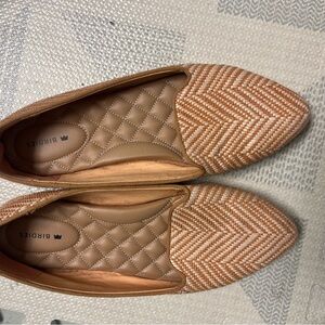 Birdies Women's Woven Tan Flats